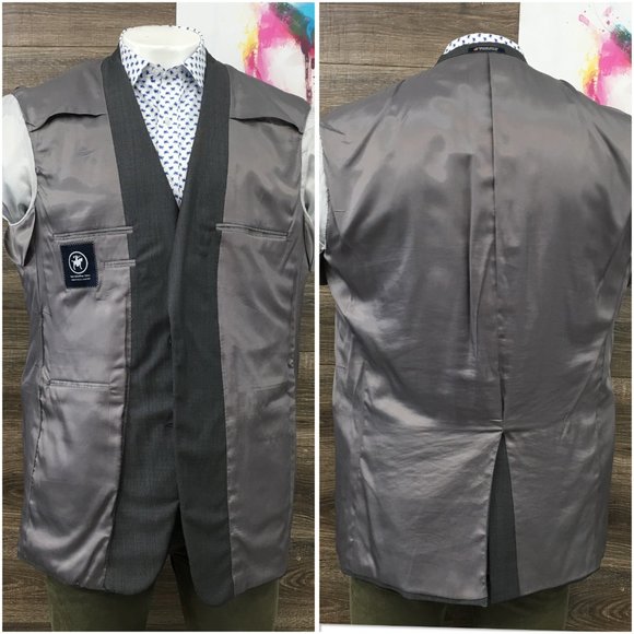 Hart Schaffner Mens Blazer‎ Sport Coat Casual 2 Button Jacket Size 46L Wool Suit - Picture 7 of 13